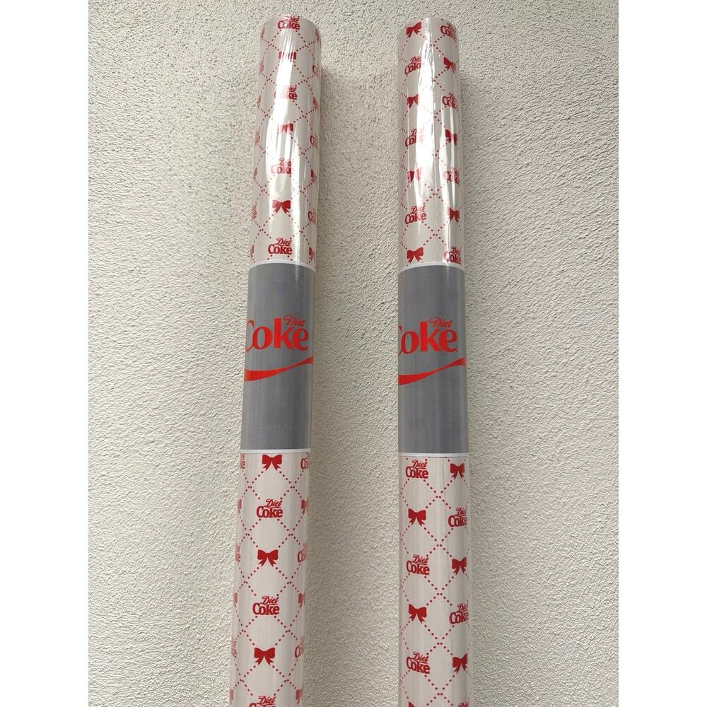 2 Rolls of Diet Coke Wrapping Paper 20 sq ft each  Gift Wrap Target